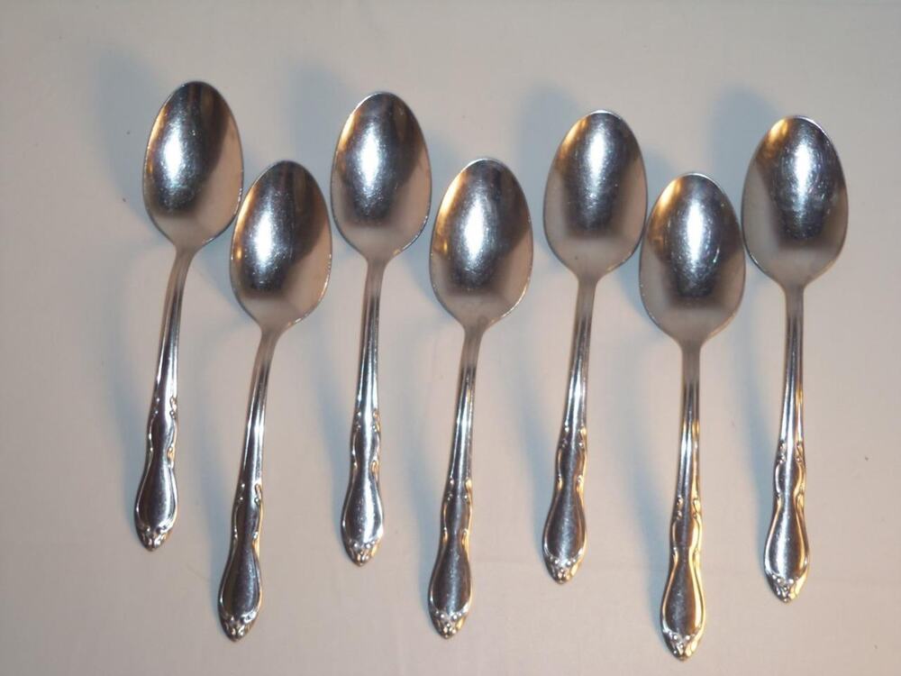 7 Place Oval Spoons Homestead Simeon & George H Rogers Co Stainless -0515S140